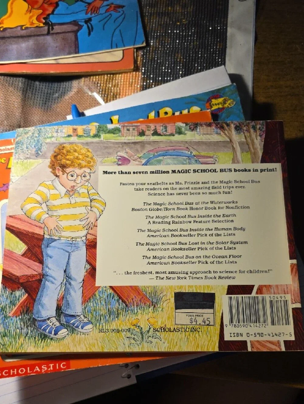 3 Vintage Scholastic The Magic School Bus: On the Ocean Floor -